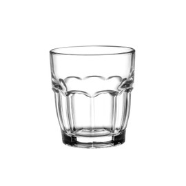 Bormioli Rocco Rock Bar 7.25 oz. Juice Stackable Tempered Beverage Glasses for Cold Drinks, Water, and Cocktails, Set of 6, Clear