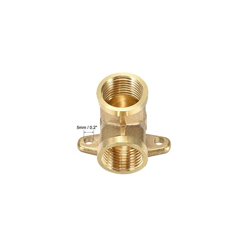 uxcell Brass Pipe Fitting 90 Degree Drop Ear Elbow G1/2
