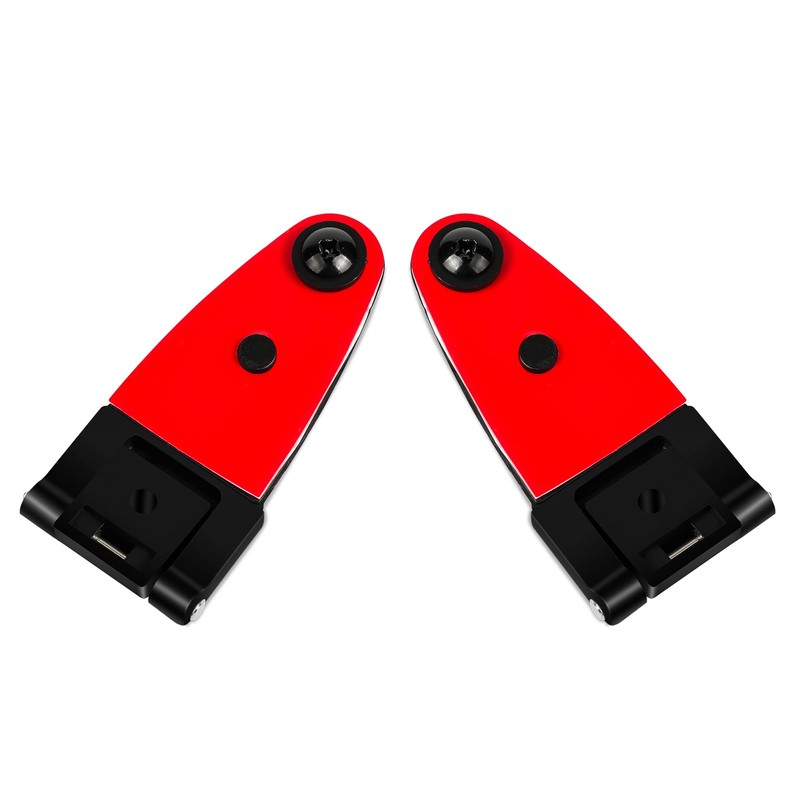 2 All Glass Rear Door Hinges with Hardware #103528-100XL/100LE for
