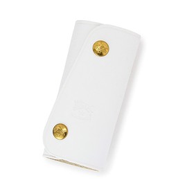 IL BISONTE Key Case, Leather, Genuine Leather, Cowhide Leather, Women's, Men's, Unisex, Size: 4.3 inches (11 cm), white