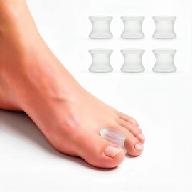 Aislamiento de gel entre 6 dedos de los pies Para Hombres y Mujeres. | Separador De Esparcidor de Dedos Pies Kit,Corrector De Juanetes Silicona, para Aliviar El Dolor Juanetes Hallux Valgus