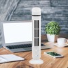 Vertical Electric Fan Bladeless USB Power Supply Multifunctional Stand Up
