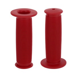 TUCKBOLD Bike Handlebar Grips Covers 100mm Long Lightweight | Bicycle End Grip Protector Red 1 Pair