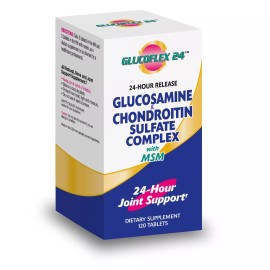 Glucoflex 24 Hour Joint Support Caplets 120 Count Glucosamine Chondroitin