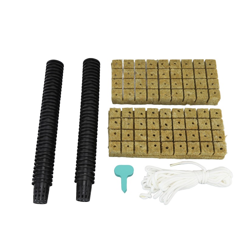 72 Set 1 Inch Rockwool Cubes with 2 Inch Net