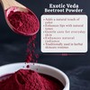 EXOTIC VEDA Organic Beetroot Powder 100g(3.53oz) | 100%Pure Beet Root