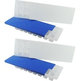 Set of 4 ice cube trays with lid, BPA-free, made in Germany