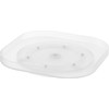 Yamazaki 1322 Refrigerator Rotating Tray, Square, White, W 7.9 x