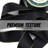 Gold Edged Double Face Satin Ribbon 1.6 Inch x 25