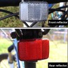 2Pieces Bicycle Reflectors Bicycle Cycling Light Reflector Rear Front For