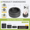 Hnndlra 1 Inch Heavy Duty Furniture Risers, Round Bed Risers,