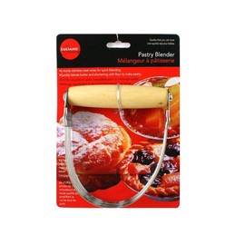 Stainless Steel Pastry Blender with Wood Handle, 6 Blades