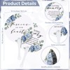 Teling 100 Pcs Funeral Favors Round Fans Bulk Plastic Handheld