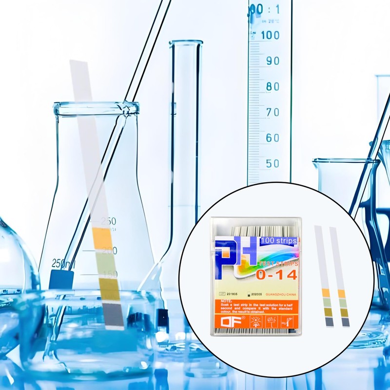 Pack of 100 pH Test Strips, Urine Acid Base Value