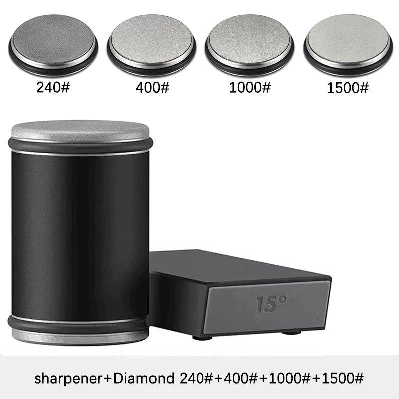 Rolling Knife Sharpener Kit for Kitchen Knives – Double-Sided Edge