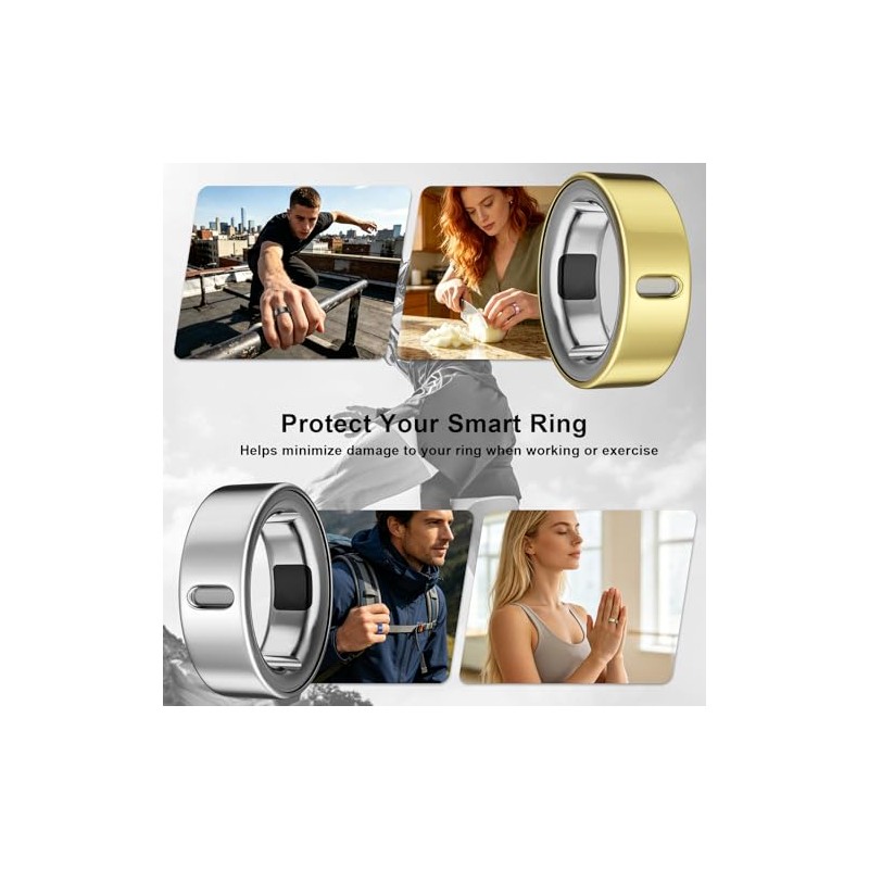 3-Pack Oura Ring Covers - Ultra-Thin TPU Protectors for Gen