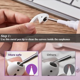 2022 New Bluetooth Clean kit for Bluetooth Headset,Multifunctional Bluetooth Earphone Cleaning Pen Kit for pad, Portable Cleaner Pen for Cleaning The Dust in Earphone, Camera, Mobile Phone,Pad