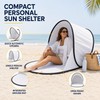 Pop-Up Beach Tent with UV Protection, Instant Automatic Beach Sun