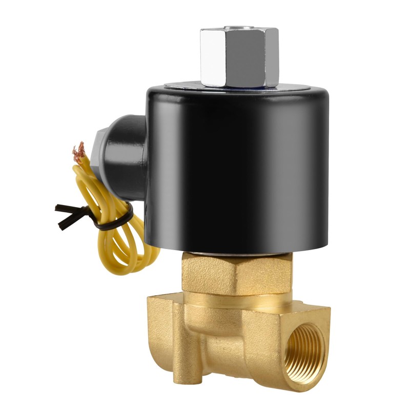 Heschen Brass Electric Solenoid Valve 2W-040-10K PT3/8'' DC12V Direct Actuation