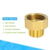 sourcing map Brass Pipe Fitting Water Meter Coupling G1 Female