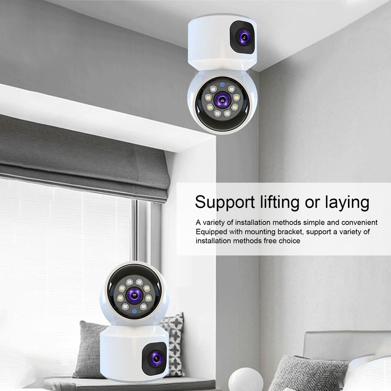 1080P Dual Lens Security Camera Intelligent WIFI Night Vision 2