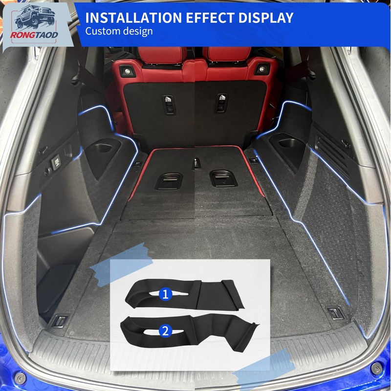 Rongtaod Cargo Side Mat Compatible with 2022-2025 2026 Acura MDX