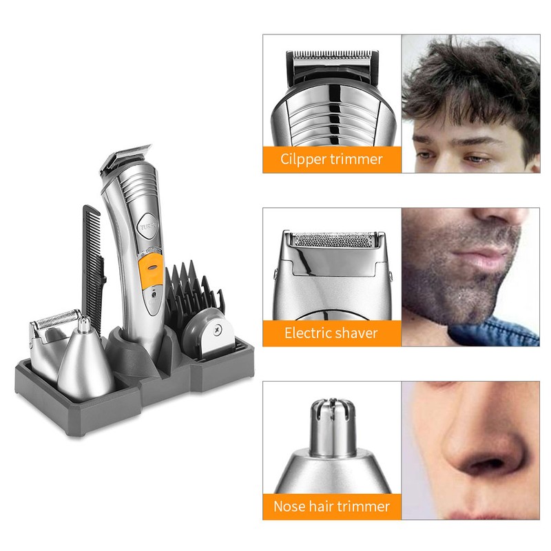 KEMEI Electric Shaver Set Nose Ear Hair Trimmer Electric Men