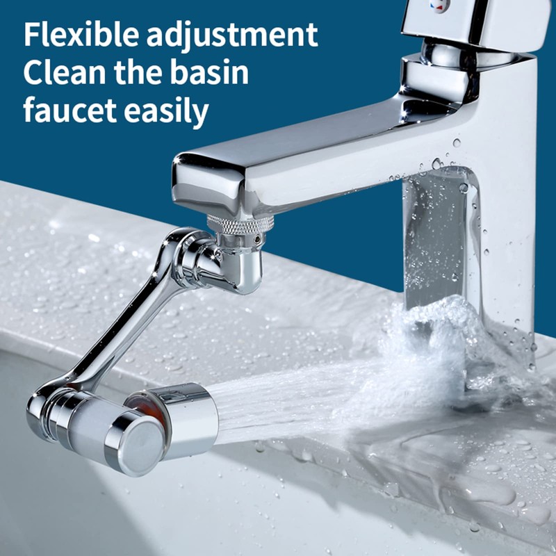 1080° Rotating Filter Faucet Extender,PP Cotton Filter Faucet, Universal Splash
