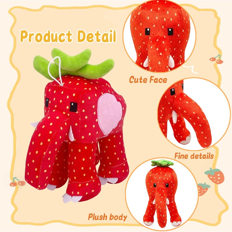 Steal a Brainrot Strawberry Elephant Collectible Character, Stylish Home Decor