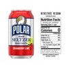 Polar Seltzer Water Cranberry Lime, 12 fl oz cans, 18