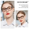 OCCI CHIARI High Power Reading Glasses Women Strongest Readers(Black 4.0x)