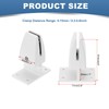 PATIKIL 2.8x1.7x3.6" Desk Divider Support Clamp, 4 Pcs Aluminum Desk