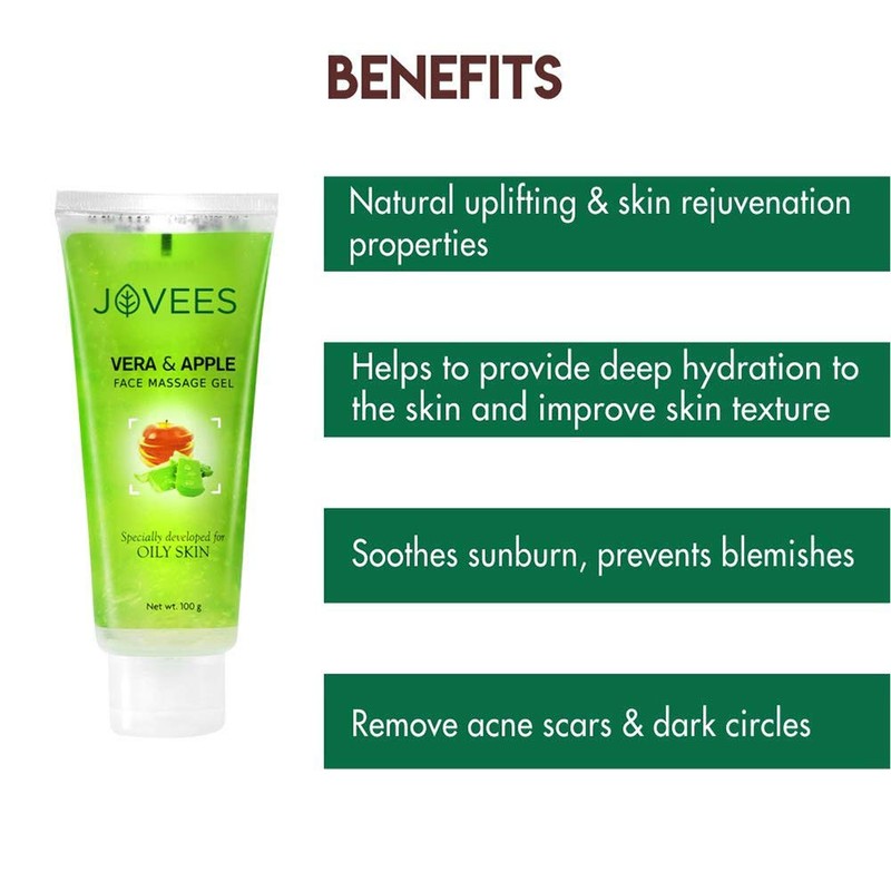 Jovees Apple & Vera Face Massage Gel 100g