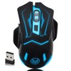 VEGCOO Wireless Gaming Mouse, Silent Click Wireless Rechargeable Mice with