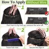 KooKaStyle Invisible Wire Hair Extensions with Transparent Wire Headband Adjustable
