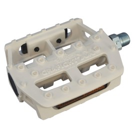 MKS (Mikashima Manufacturing) GRAFIGHT-XX Bicycle Pedal (Graphite-XX), 9/16-Inch Core, White
