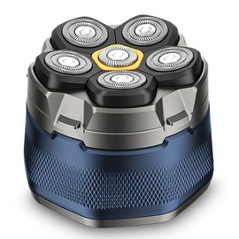 Head Shavers for Bald Men, 6D Cordless Electric Razor with LED Digital Display, IPX6 Waterproof Magnetic Electric Razor for Bald Heads and Face, Type-C Rechargeable