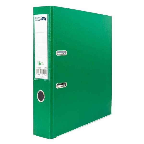 Raylu Paper Ordner mit Ringen, Ordner mit Rückenbreite 75 mm,