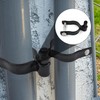 (4 Pack) 1-3/8" Pressed Steel Chain Link Fence Gate Post