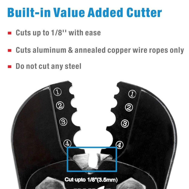 iCrimp Swaging Tool, Wire Rope Crimping Tools for Aluminum Copper