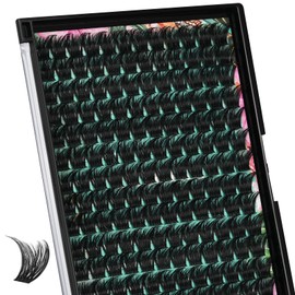 Lash Clusters Wet Look 168Pcs Eyelash Cluster Ultra-Thin Lash Band Eyelashes Extensions Spiky Anime Wide Span Lashes(Tulip,C-10mm)