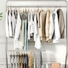 STORAGE MANIAC Hanging Closet Rod, Adjustable Width and Height Closet