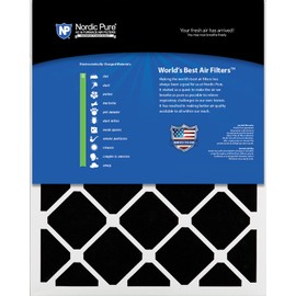 Nordic Pure 12x20x2 Pleated Air Filters MERV 13 Plus Carbon 3 Pack
