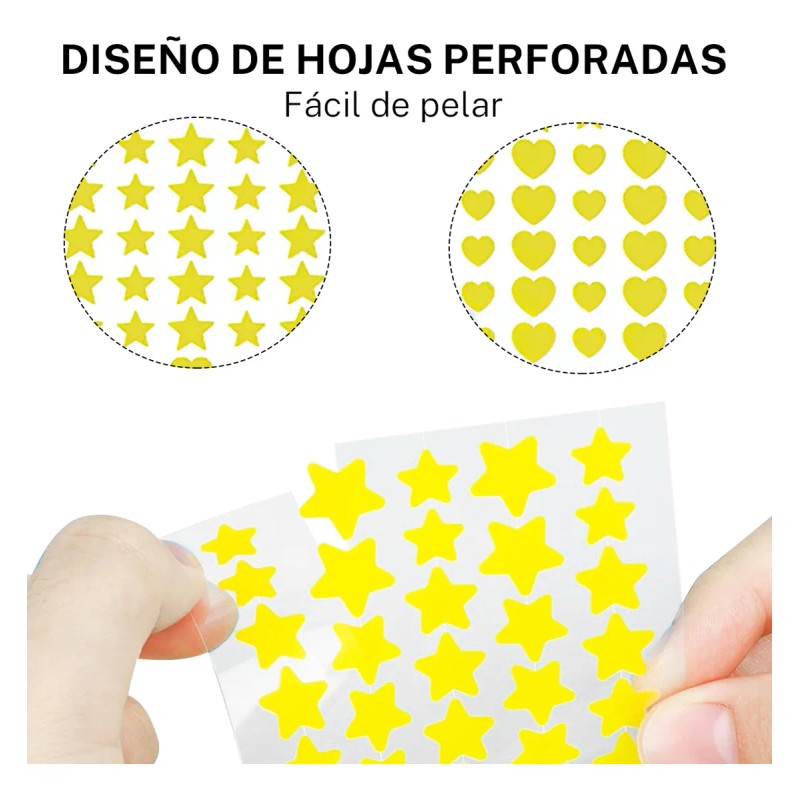 🔥 300pzs mascarillas estrella para el acne espinillas granos Vitaminas