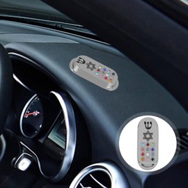 HOLIDYOYO Protection Car Mezuzah with Travelers Prayer Scroll Jewish Star of David Mezuza from Israel Jerusalem Art Judaica
