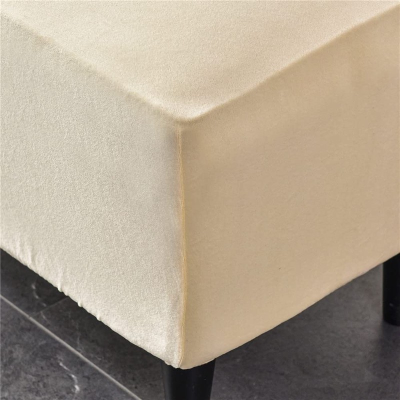 Highdi Ottoman Protective Cover Stool Cover, Velvet Stool Cover for