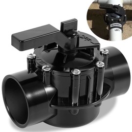 Deecaray 4716 2-Port 2 to 2-1/2-Inch Positive Seal NeverLube Valve, 170 GPM Flow, Suitable for 2" & 2-1/2" PVC Pipe