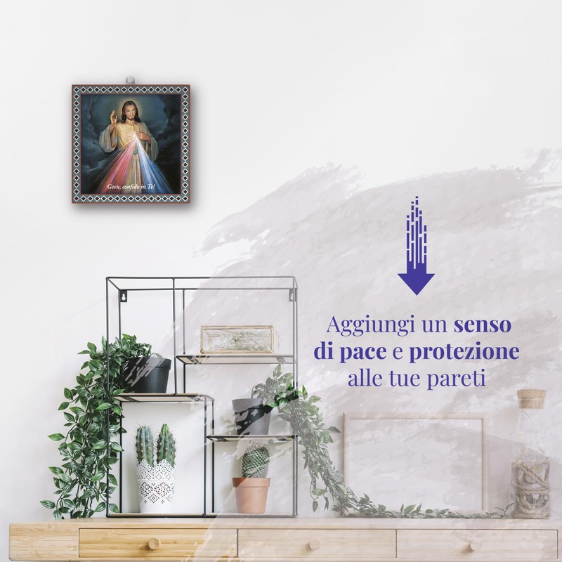 Fratelli Bonella Ceramic Tile 20 x 20 cm Merciful Jesus