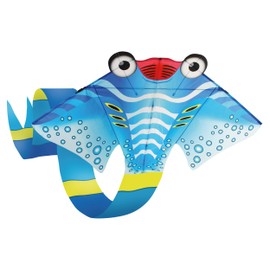 AmaZing Kites 2D Nylon Manta Ray Kite - 210" Tall (17 feet 6 inches) with 72" Wingspan (6 ft)