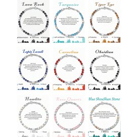 Beaded Bracelets for Women - Silver and Gold Boho Bracelets, Trendy Jewelry Gifts for Lover, Mom, Friends (Brown)